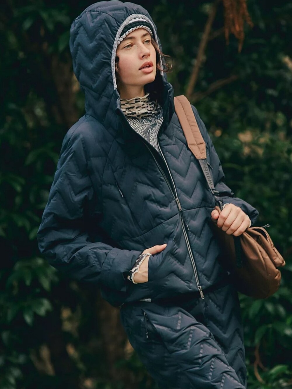 FP Movement, Gettin Lost Packable Puffer, Black, Size Med, MSRP $198.00